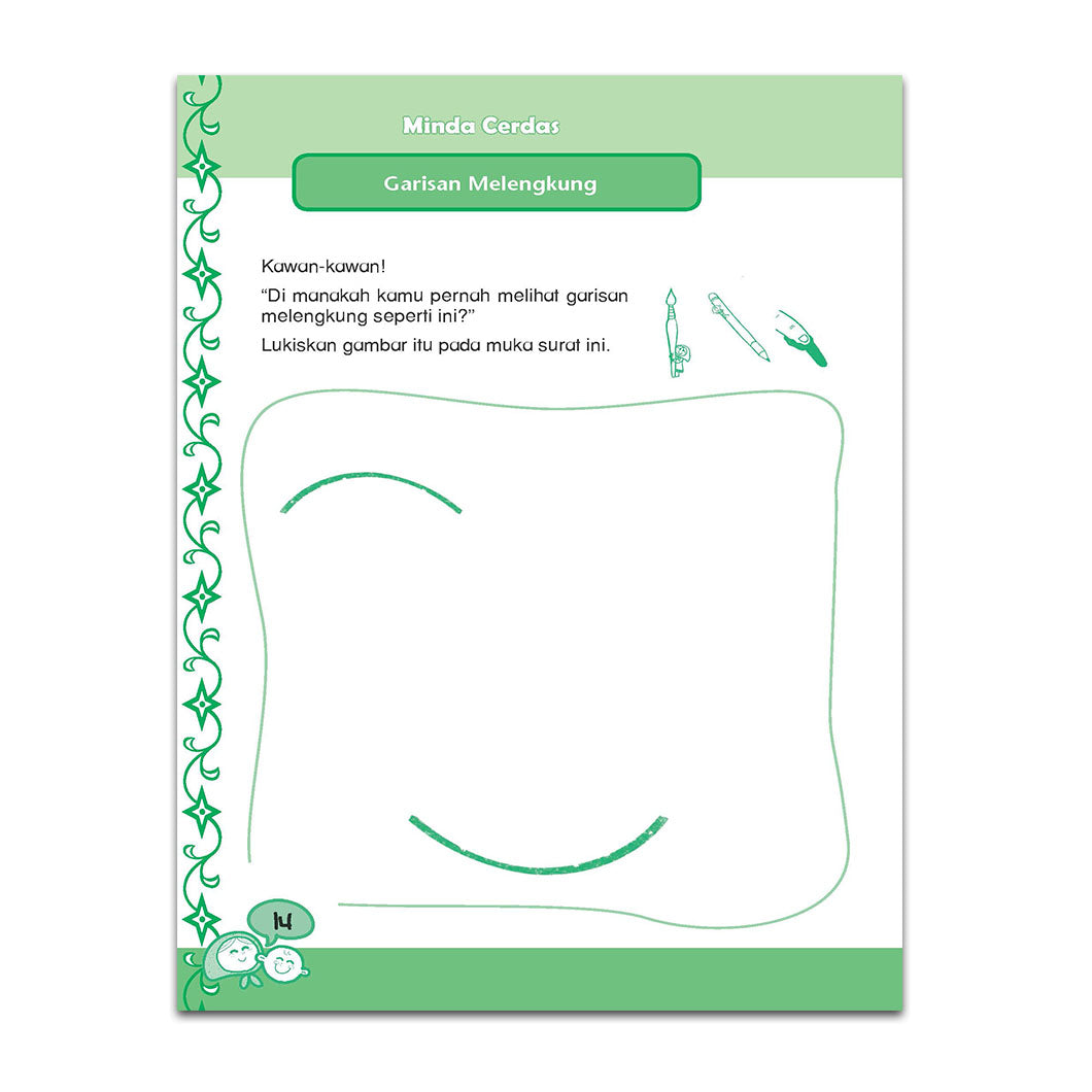 Siri Aktiviti Melatih Si Manja Kreatif (4-8 Tahun) - Bermain Dengan Garisan