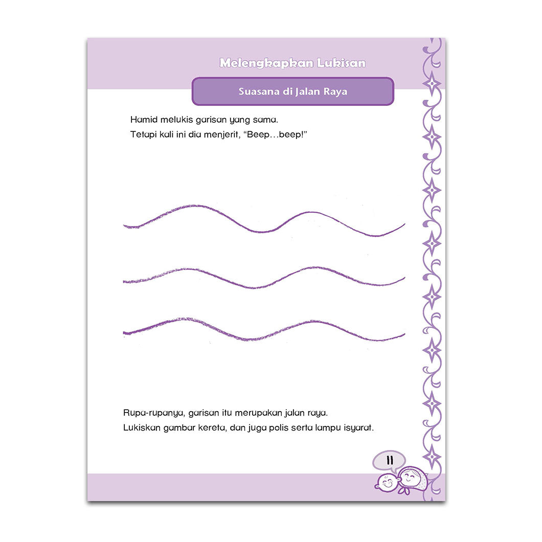 Siri Aktiviti Melatih Si Manja Kreatif (4-8 Tahun) - Melengkapkan Lukisan