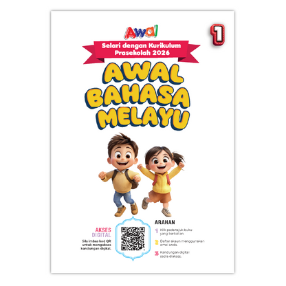 Buku Aktiviti Prasekolah Awal Bahasa Melayu 1 | Selari Kurikulum Prasekolah 2026