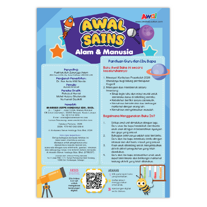 Buku Aktiviti Prasekolah Awal Sains 1 | Selari Kurikulum Prasekolah 2026