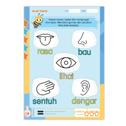 Buku Aktiviti Prasekolah Awal Sains 1 | Selari Kurikulum Prasekolah 2026