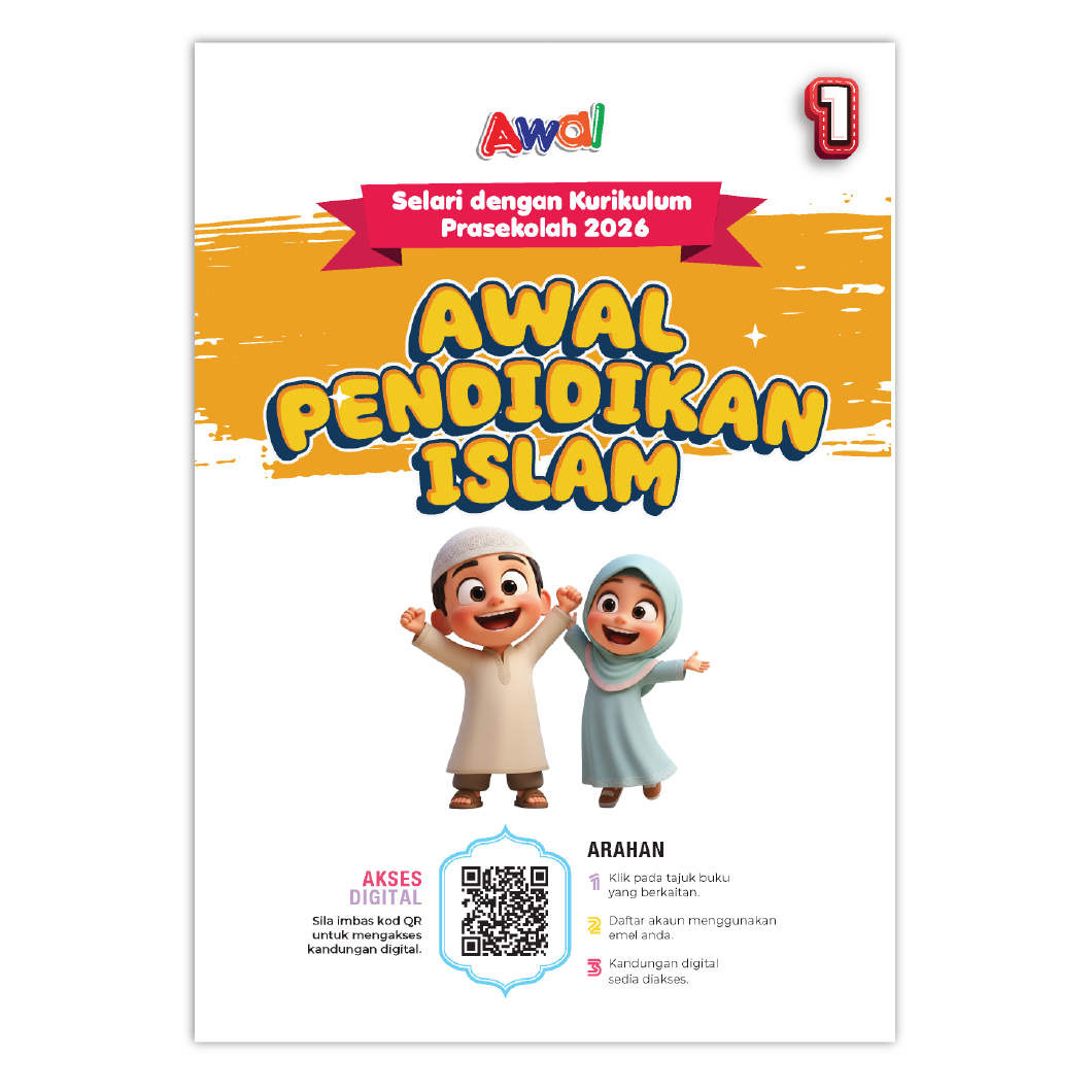 Buku Aktiviti Prasekolah Awal Pendidikan Islam 1 | Selari Kurikulum Prasekolah 2026