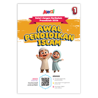 Buku Aktiviti Prasekolah Awal Pendidikan Islam 1 | Selari Kurikulum Prasekolah 2026
