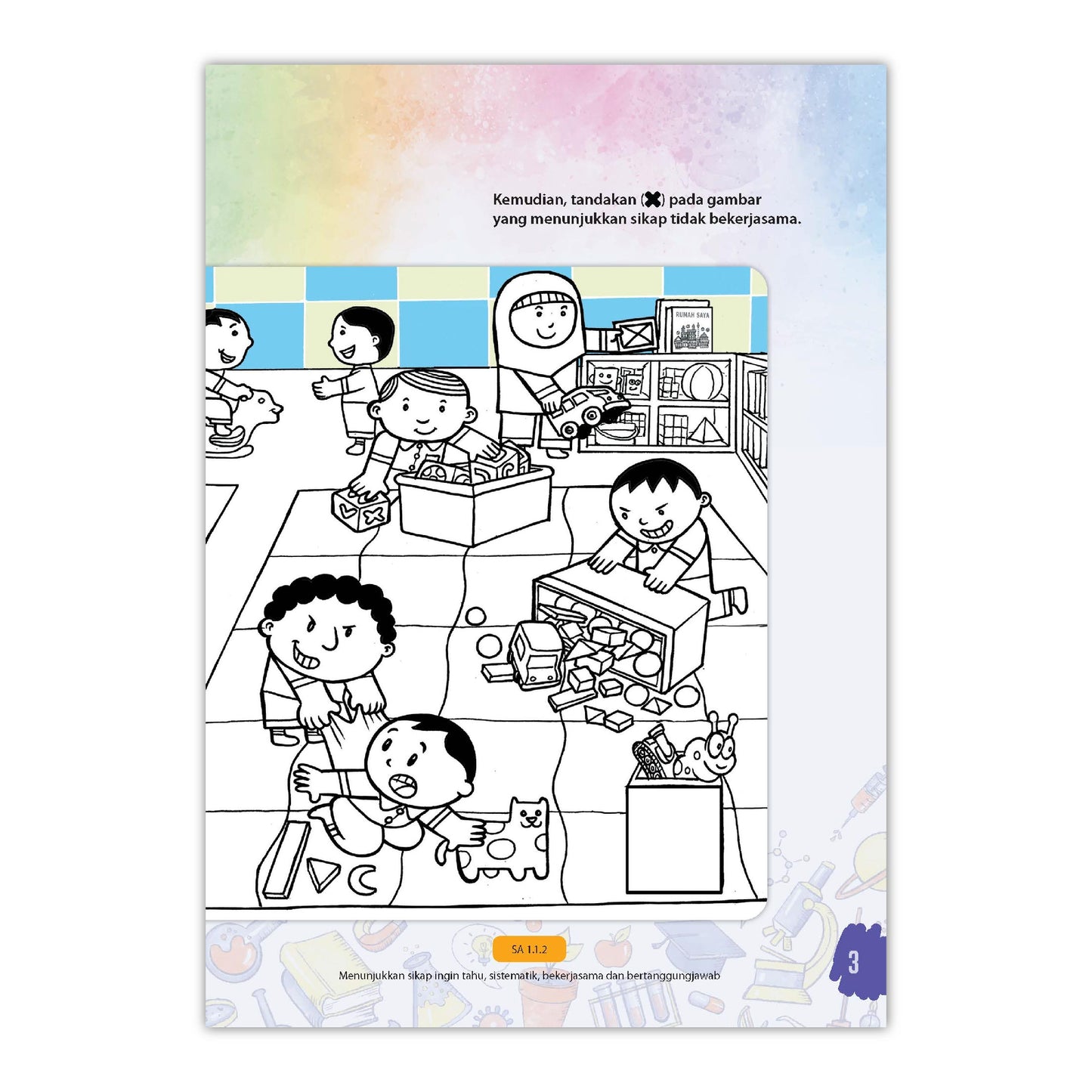 Sains Awal Prasekolah (4-6 Tahun) - Buku Makmal 3A