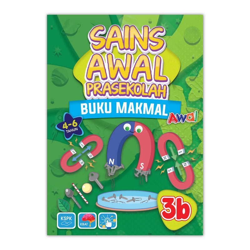 Sains Awal Prasekolah (4-6 Tahun) - Buku Makmal 3B