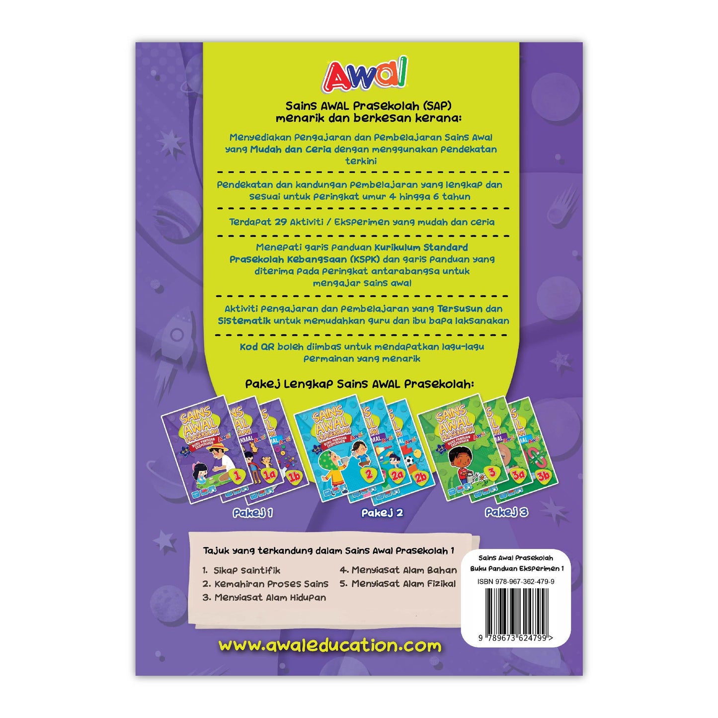 Sains Awal Prasekolah (4-6 Tahun) - Buku Panduan Eksperimen 1