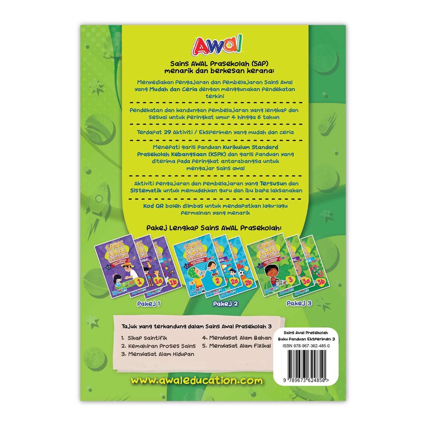 Sains Awal Prasekolah (4-6 Tahun) - Buku Panduan Eksperimen 3