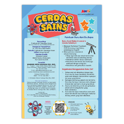 Buku Aktiviti Prasekolah Cerdas Sains 3 | Selari Kurikulum Prasekolah 2026