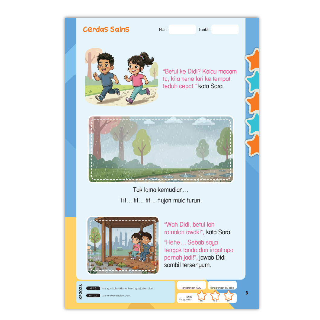 Buku Aktiviti Prasekolah Cerdas Sains 3 | Selari Kurikulum Prasekolah 2026