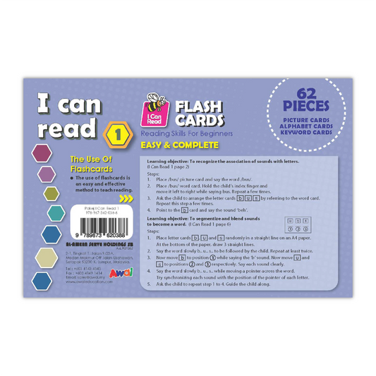 I Can Read - Flashcard 1