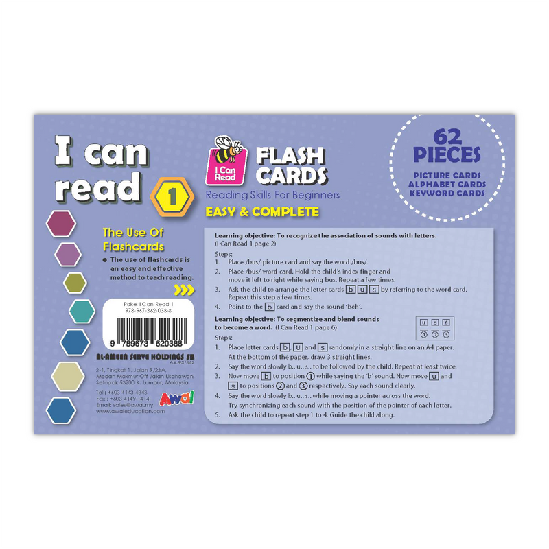 I Can Read - Flashcard 1