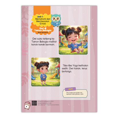 Buku Aktiviti Prasekolah Awal Emosi 1 | Selari Kurikulum Prasekolah 2026