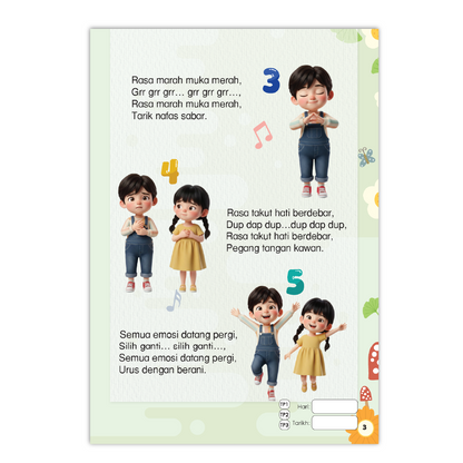 Buku Aktiviti Prasekolah Bijak Emosi 2 | Selari Kurikulum Prasekolah 2026