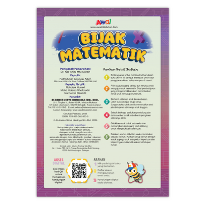 Buku Aktiviti Prasekolah Bijak Matematik 2 | Selari Kurikulum Prasekolah 2026