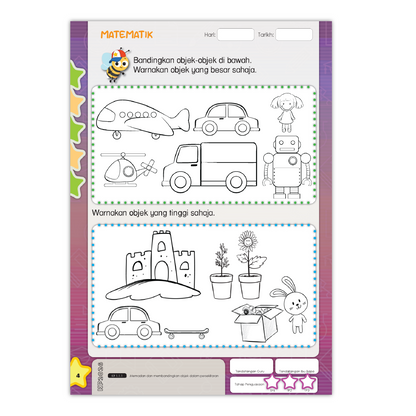 Buku Aktiviti Prasekolah Bijak Matematik 2 | Selari Kurikulum Prasekolah 2026