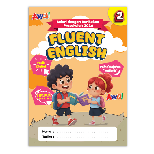 Buku Aktiviti Prasekolah Fluent English 2 | Selari Kurikulum Prasekolah 2026