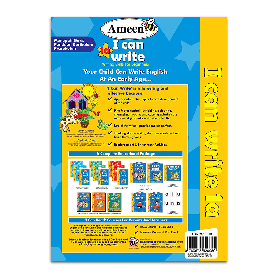 Buku Aktiviti I Can Write 1a