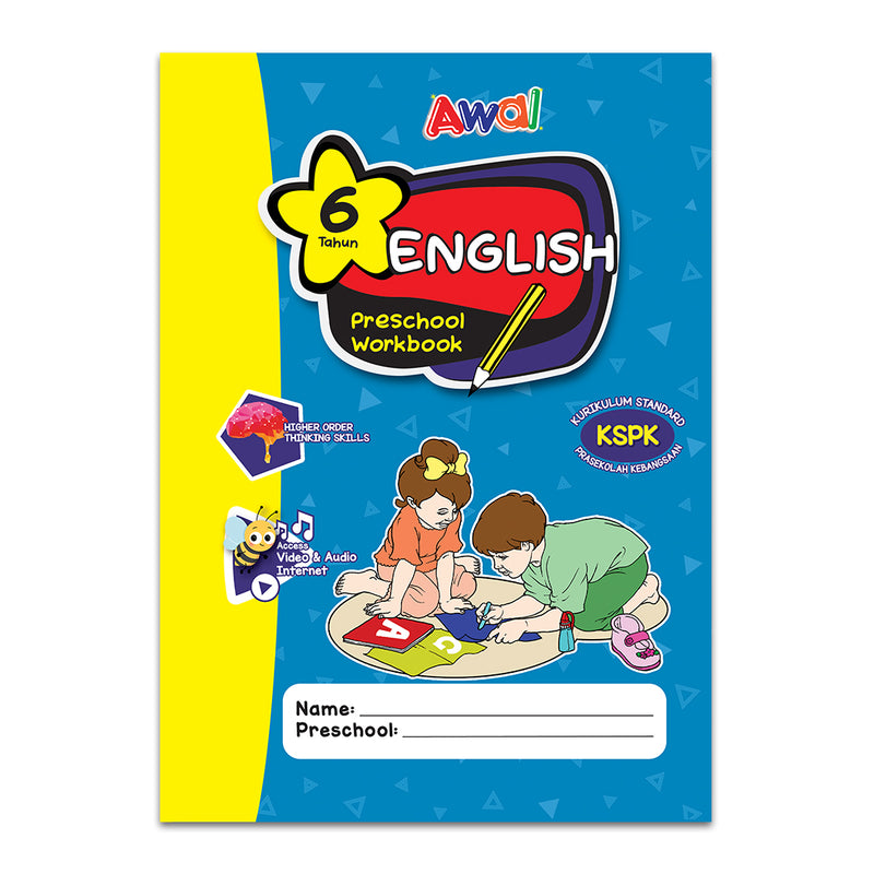 English - Preschool Workbook - 6 years