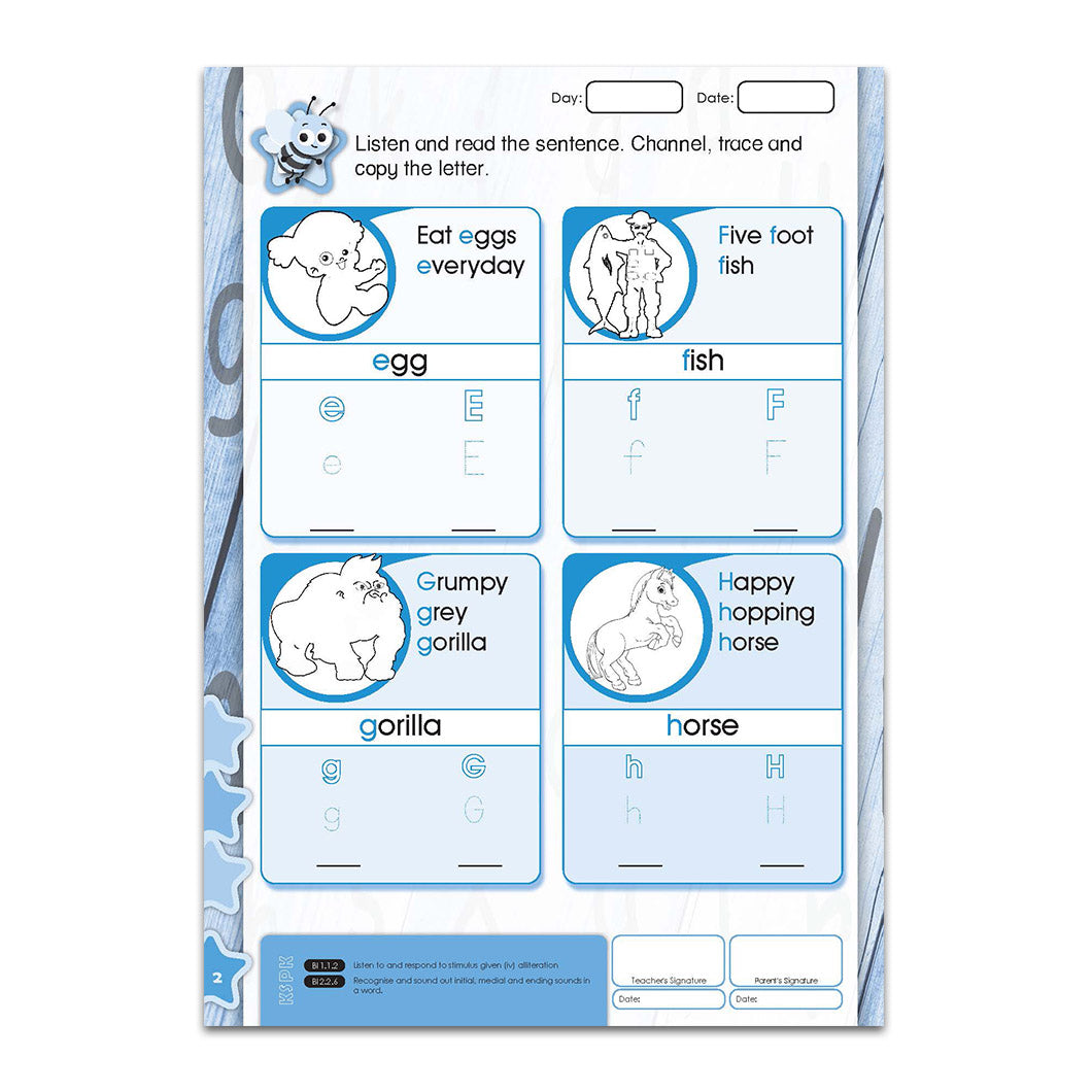 English - Preschool Workbook - 6 years