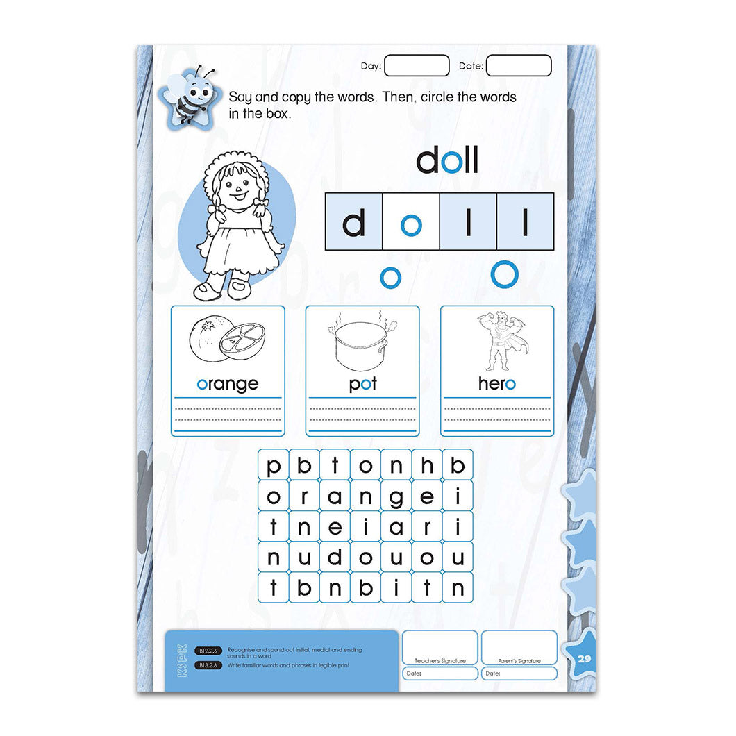 English - Preschool Workbook - 6 years