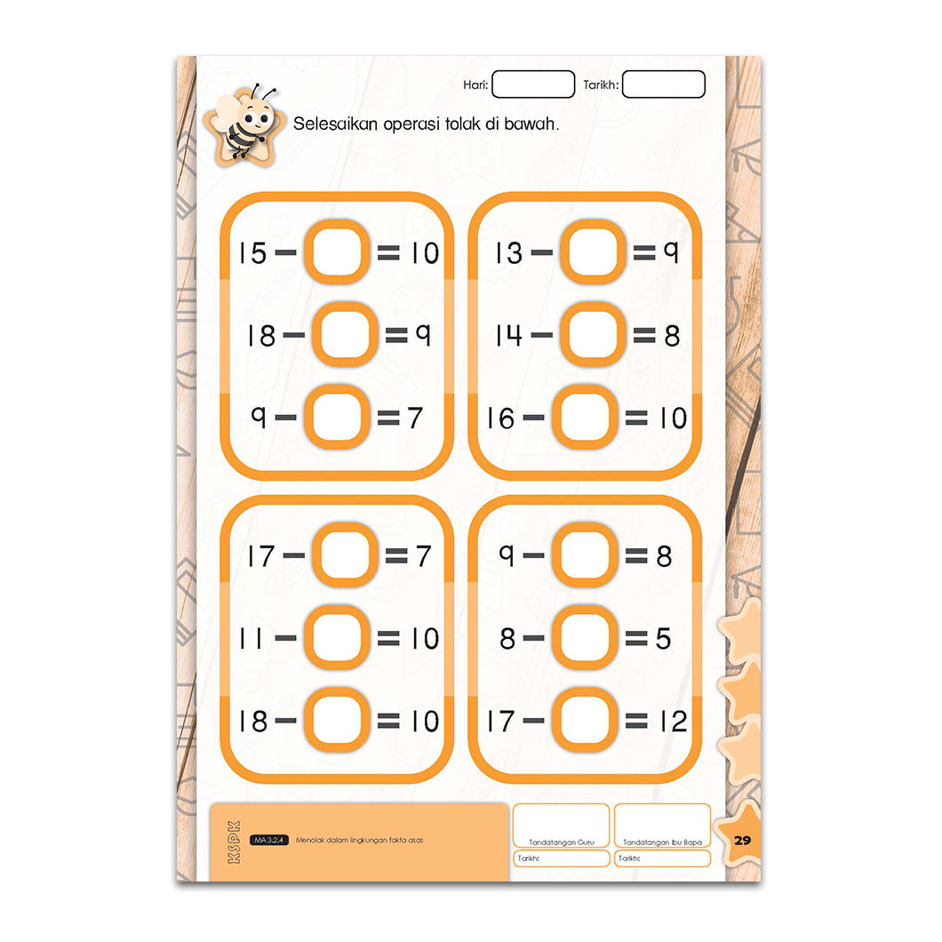 Matematik Awal - Latih Tubi Prasekolah - 6 Tahun