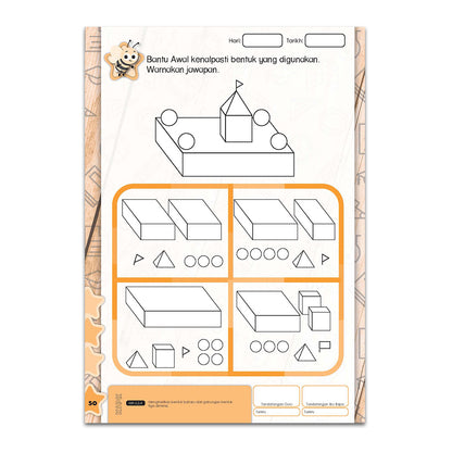 Matematik Awal - Latih Tubi Prasekolah - 6 Tahun