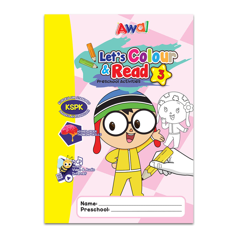 Let's Colour & Read -  Book 2