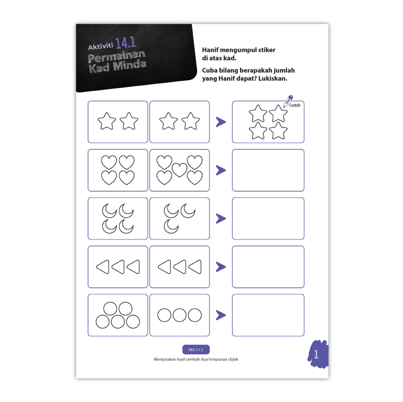 Matematik Awal Prasekolah 2 (4-6 Tahun) - Buku Aktiviti 2B
