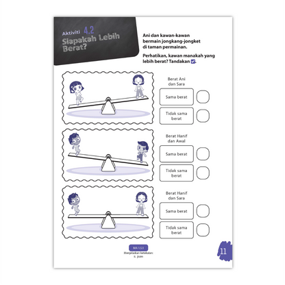 Matematik Awal Prasekolah 3 (4-6 Tahun) - Buku Aktiviti 3A