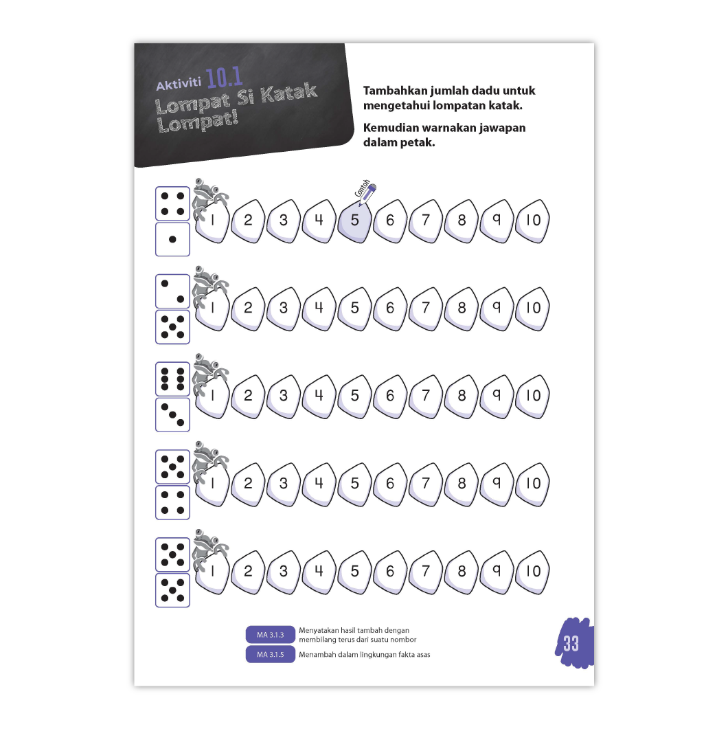 Matematik Awal Prasekolah 3 (4-6 Tahun) - Buku Aktiviti 3A