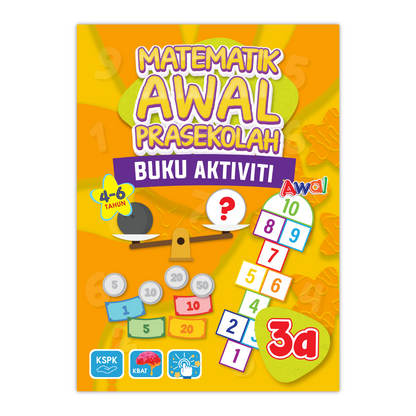 Matematik Awal Prasekolah 3 (4-6 Tahun) - Buku Aktiviti 3A