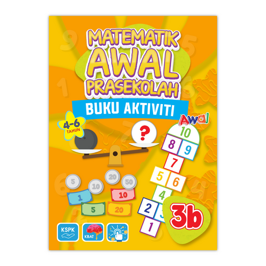 Matematik Awal Prasekolah 3 (4-6 Tahun) - Buku Aktiviti 3B