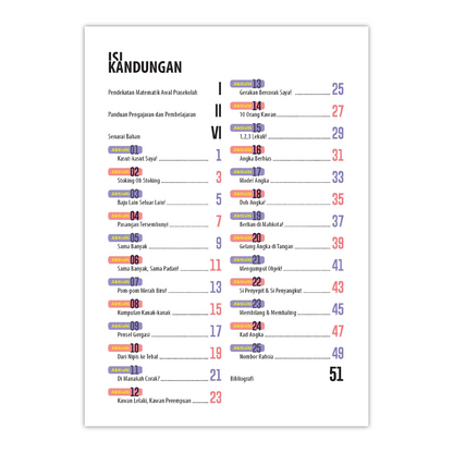 Matematik Awal Prasekolah 1 (4-6 Tahun) - Buku Teks 1