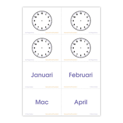 Matematik Awal Prasekolah 3 (4-6 Tahun) - Kad Imbasan 3