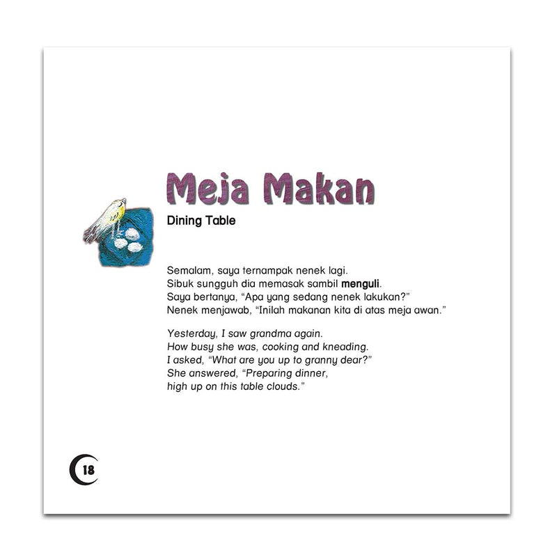 Edisi Khas Buku Cerita (B. Melayu -English) - Nenek Di Bulan